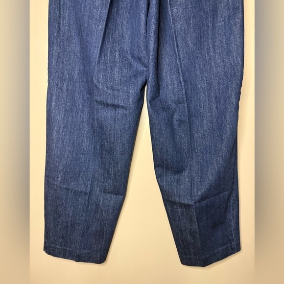 J.Crew Tapered Pleated Jeans 1984 Rigid Denim High Rise Size 26 Tall NWT - Picture 7 of 9